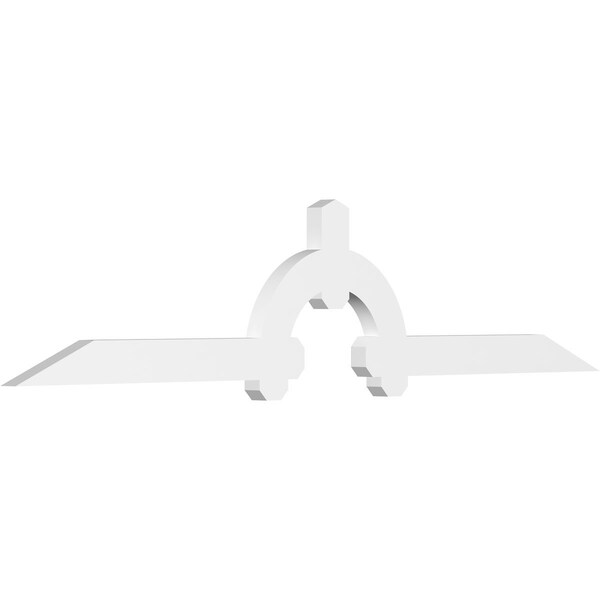 Ekena Millwork Ericson Architectural Grade PVC Gable Bracket, 84"W x 17 1/2"H x 2"D x 4"F, 5/12 Pitch GBP084X18X0204ERI00 - main